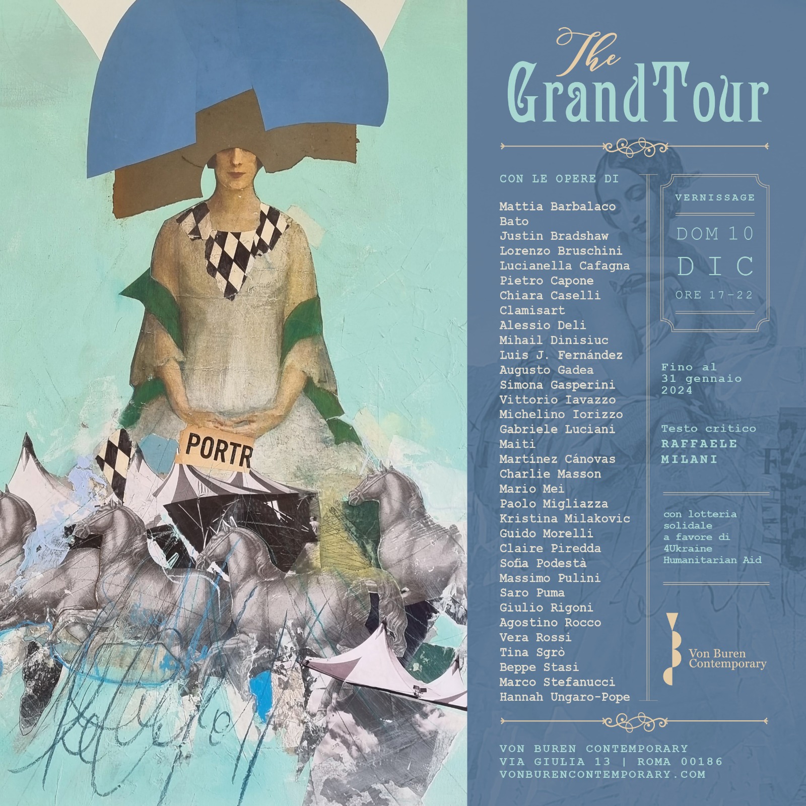 the grand tour, contemporary art in rome, von buren contemporary, artisti emergenti italiani