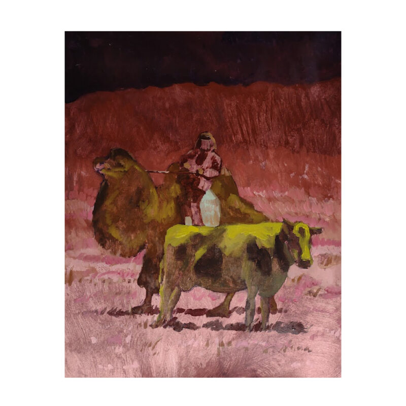 1.1_Daniela Antoniazzii, Pascoli notturni, 40 x 50 cm , acrilico e olio su carta