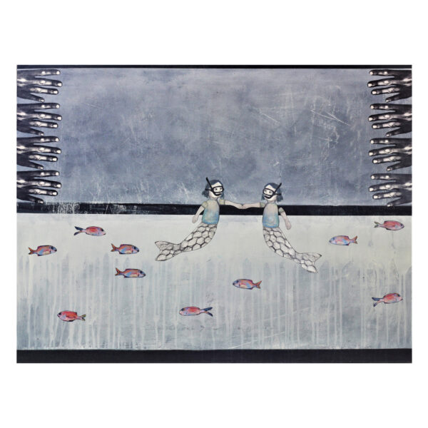 1.1_Be Kind to Yourself, magnetic painting on wood panel, 30x40 (4)