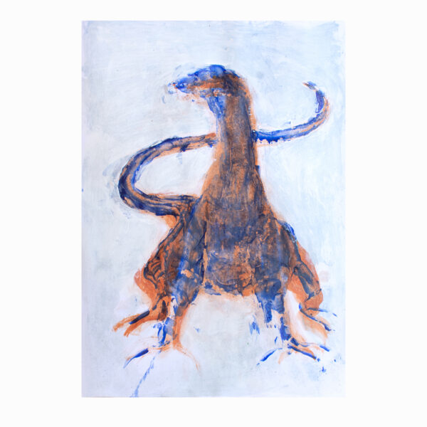 1.1_VBC_Moreno Pette_Sauro blu _ acrilico su carta _ 14,5x21 _ 2025