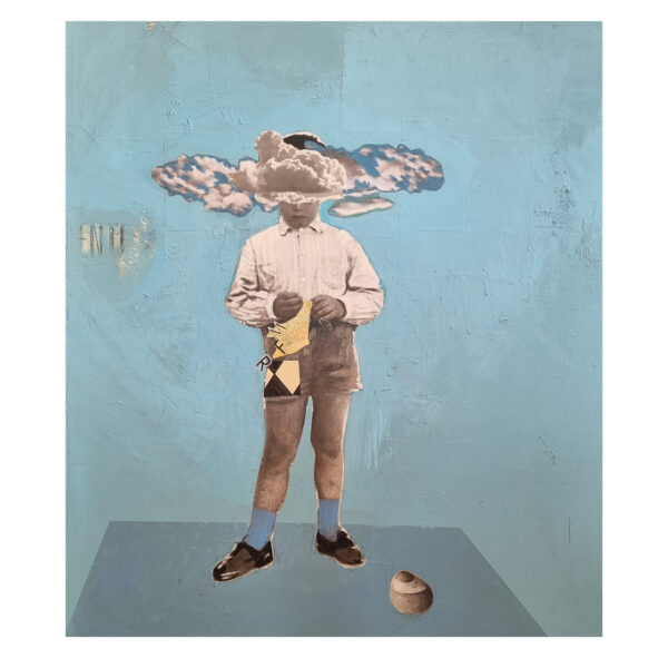 1.1_Il bambino atmosferico C 120x100 collage su tela