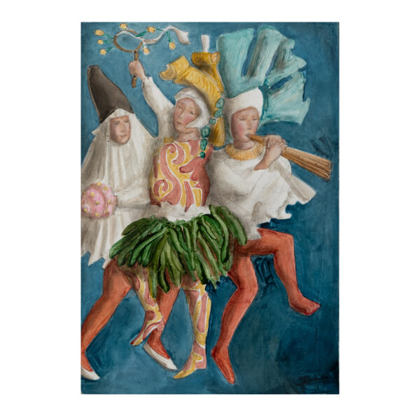 1.1_VBC_Giulio Rigoni_2025_Ballate 5_30x21cm_Olio su tavola e foglia d'oro