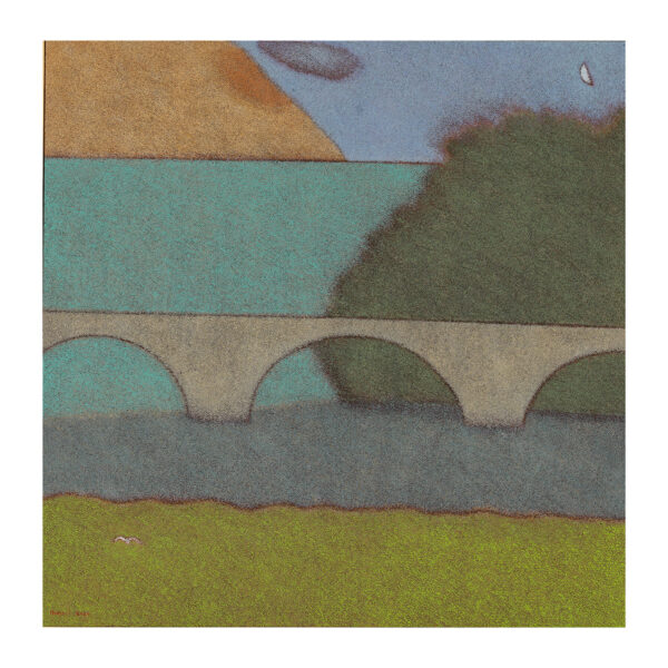 1.1_VBC_Guido Morelli_Il ponte e la nuvola_ 2024_olio su tela_100x100 cm