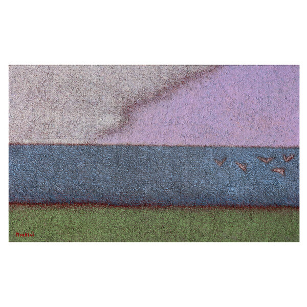 1.1_VBC_Guido Morelli_Fiume con grande nuvola_2025_olio su tela_30x50 cm