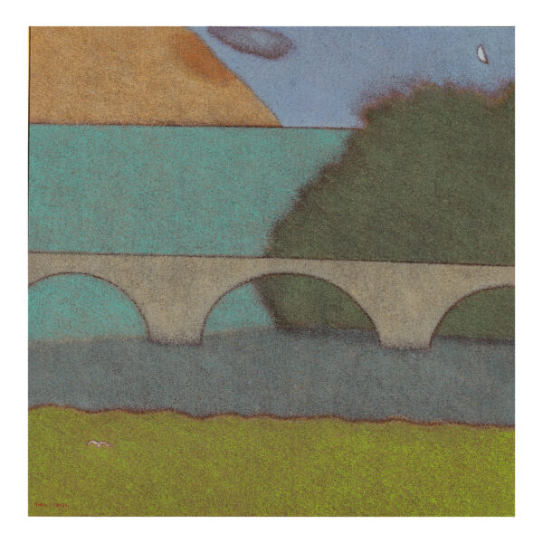 1.1_VBC_Guido Morelli_Il ponte e la nuvola_ 2024_olio su tela_100x100 cm