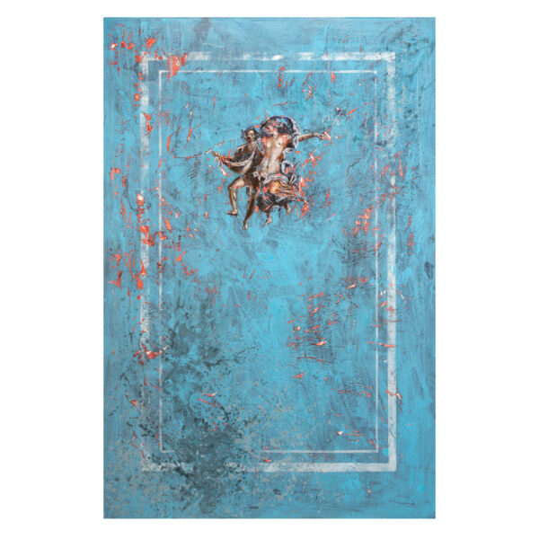 1.1_VBC_Alessio Deli_2025_Dalla stanza delle coppie volanti_121x81cm_Tecnica mista su tavola