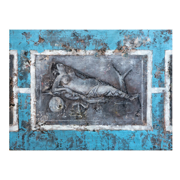 1.1_VBC_Alessio Deli_2025_L'attesa di Arianna_60x80cm_Tecnica mista su tavola