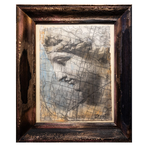 1.1_VBC_Alessio Deli_2025_Postcards from the past IX_tecnica mista su cartoline d'epoca_38x32cm