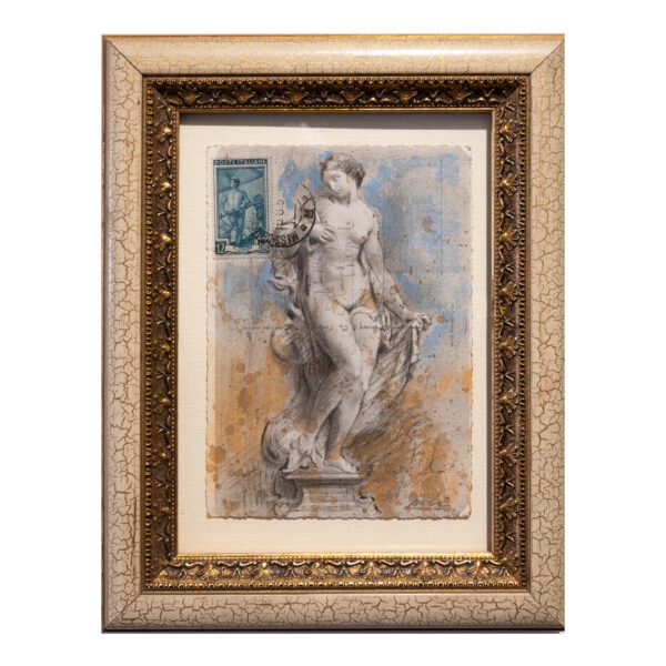 1.1_VBC_Alessio Deli_2025_Postcards from the past I_tecnica mista su cartoline d'epoca_23x18cm