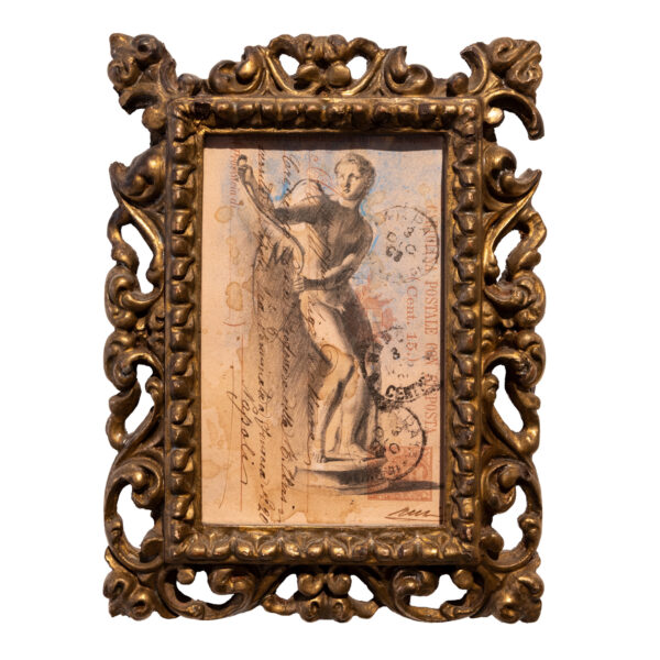 1.1_VBC_Alessio Deli_2025_Postcards from the past VII_tecnica mista su cartoline d'epoca_21x16cm