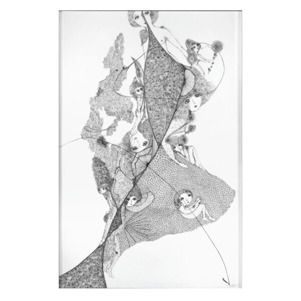 1.1_VBC_Caterina Giglio_Immaginario II_2026_Inchiostro su carta_153 x 103 cm