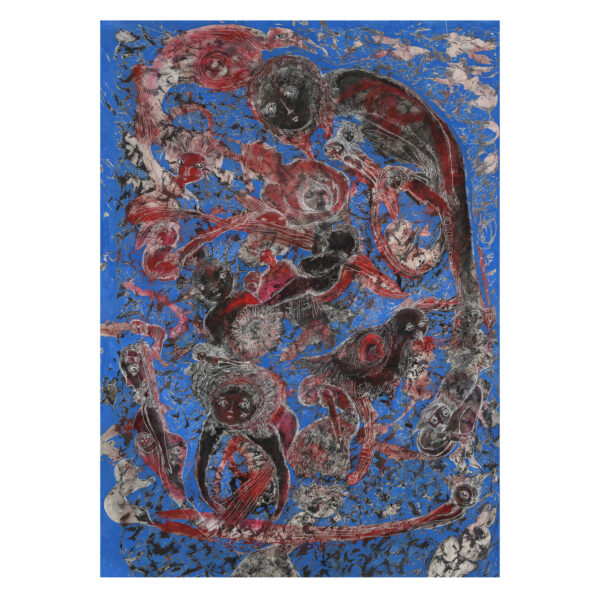 1.1_VBC_Caterina Giglio_Sospes_2025_Tecnica mista su tela_150 x 110 cm