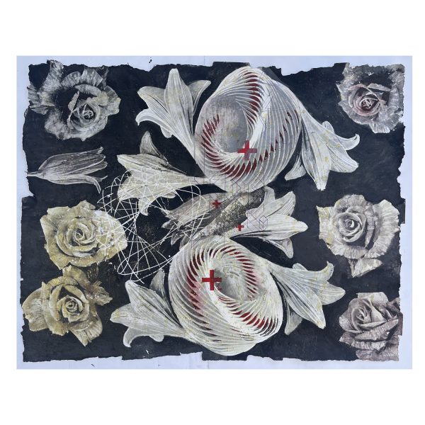 1.1_VBC_Luis J. Fernández_Ver nigrum XI_2022_Acrilico su carta_ 50 x 62 cm